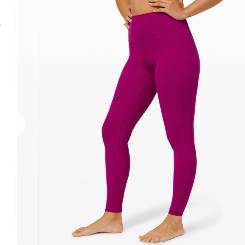 Lululemon Align Pant 28" Leggings Deep Fuschia Pink Size 2 - Picture 2 of 14
